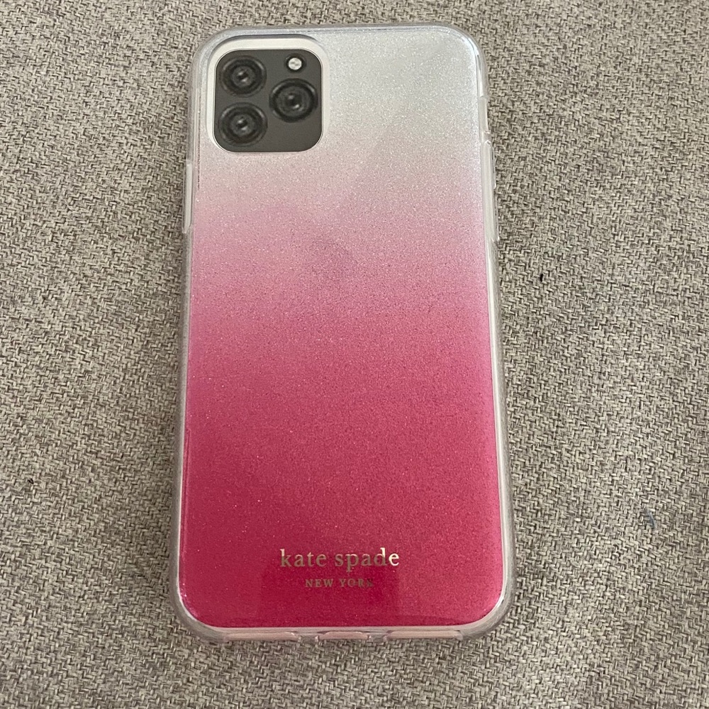 Late Spade Pink Glitter Ombré Case iPhone 11 Pro